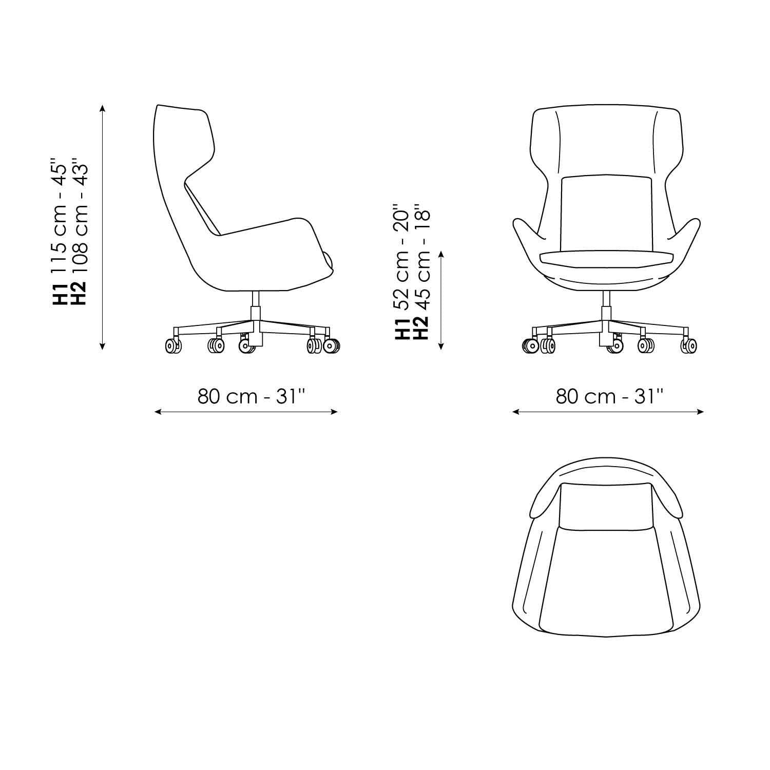 ARMCHAIRS AND POUFS