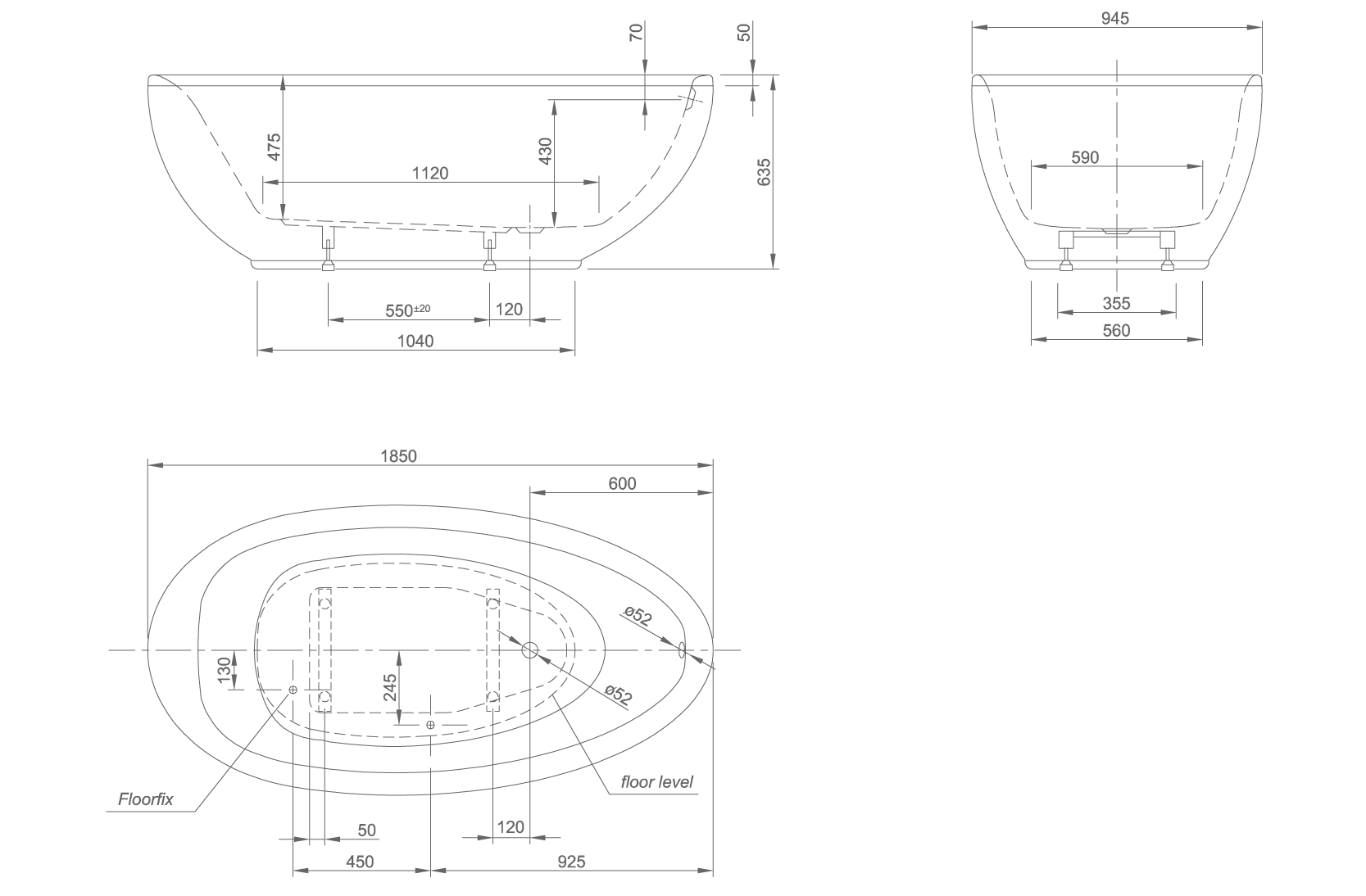 BATHTUBS