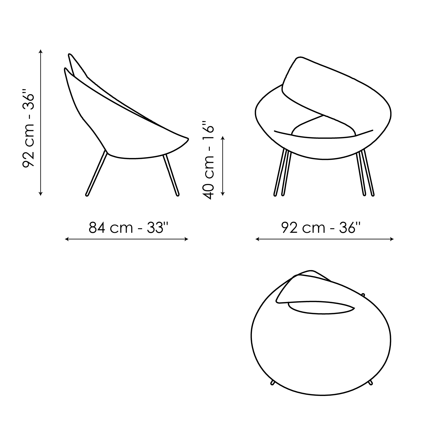ARMCHAIRS AND POUFS
