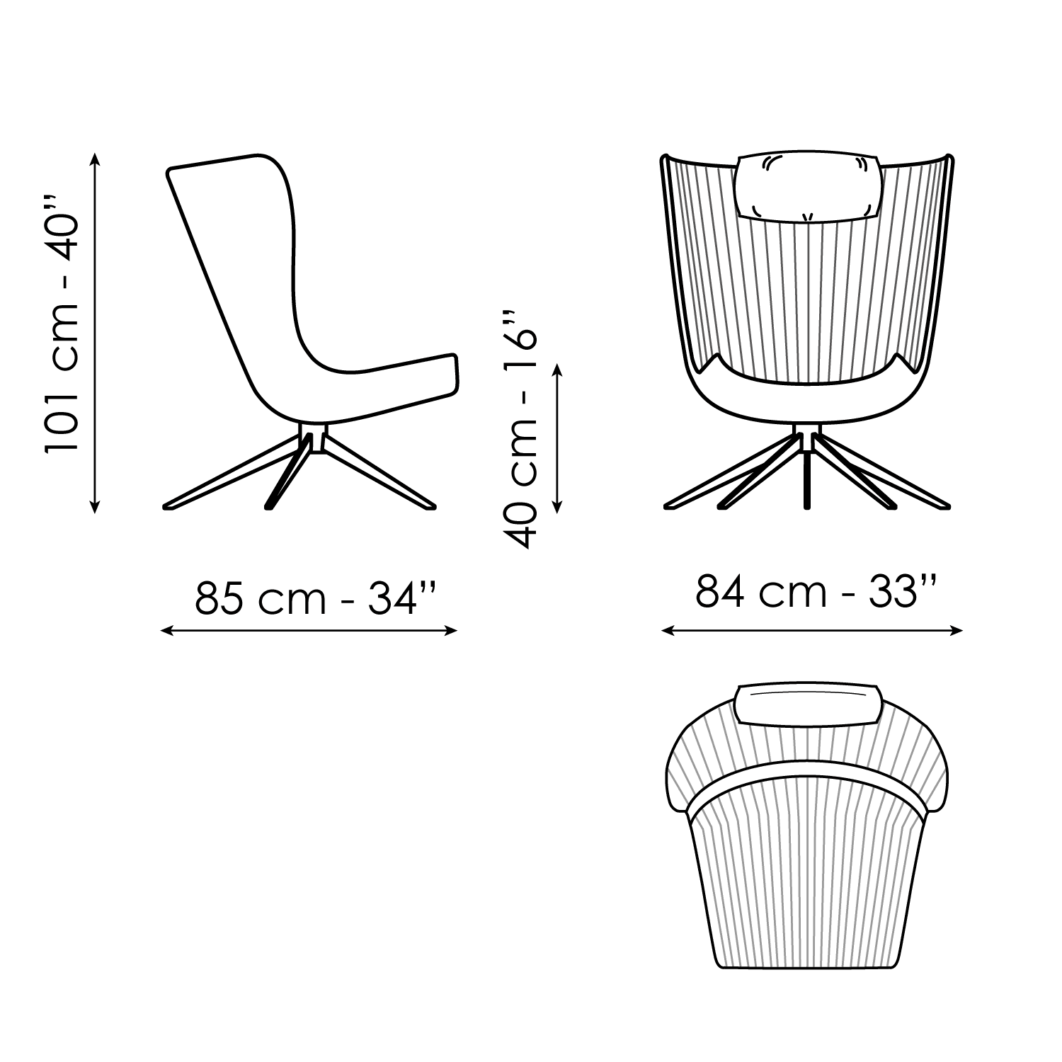 ARMCHAIRS AND POUFS