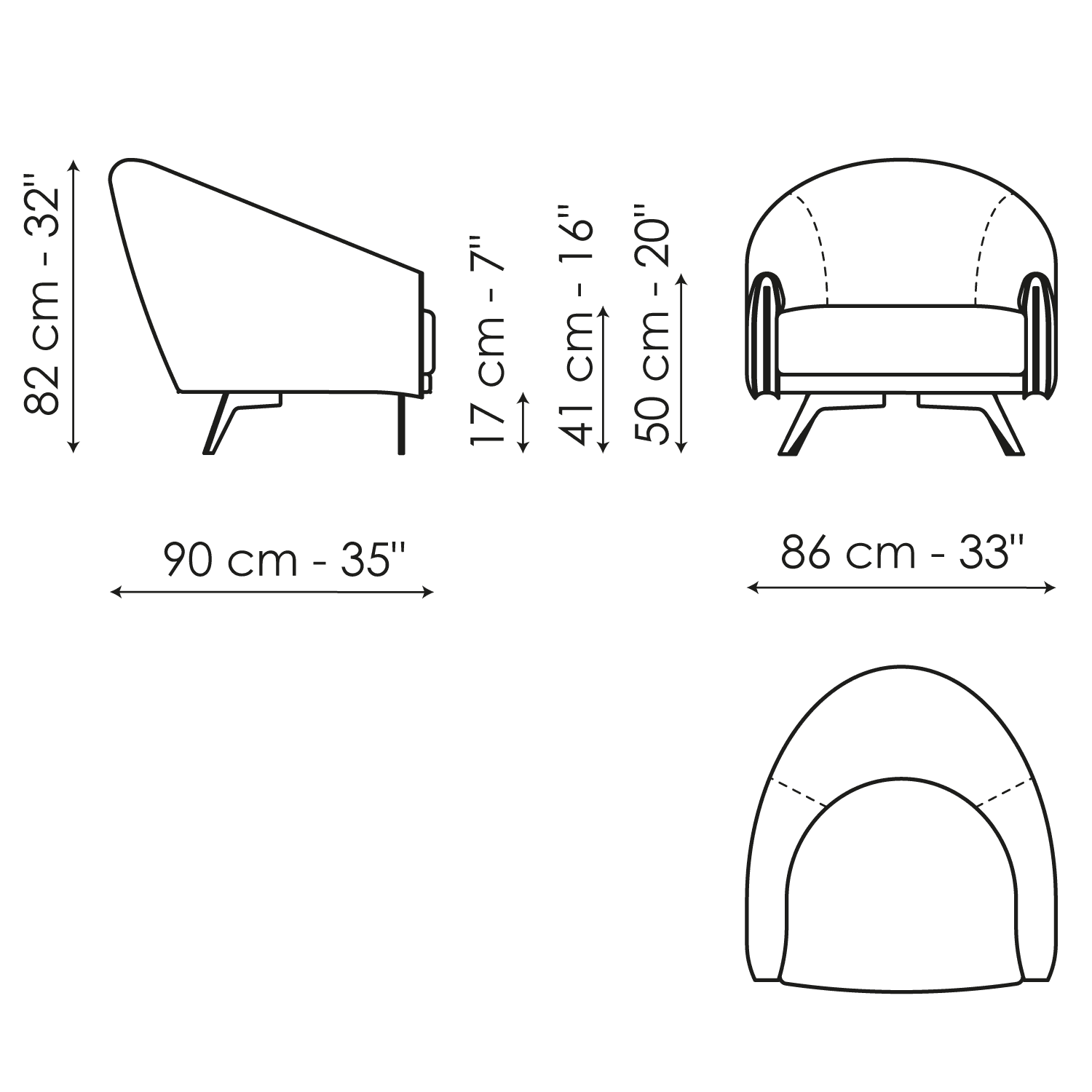 ARMCHAIRS AND POUFS
