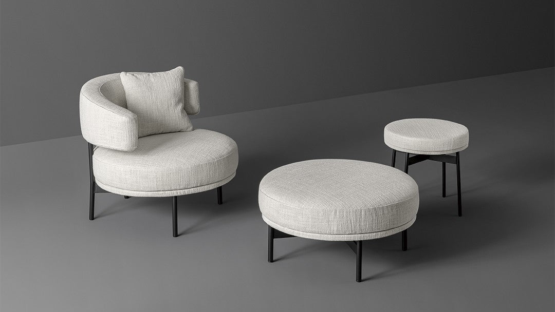 ARMCHAIRS AND POUFS