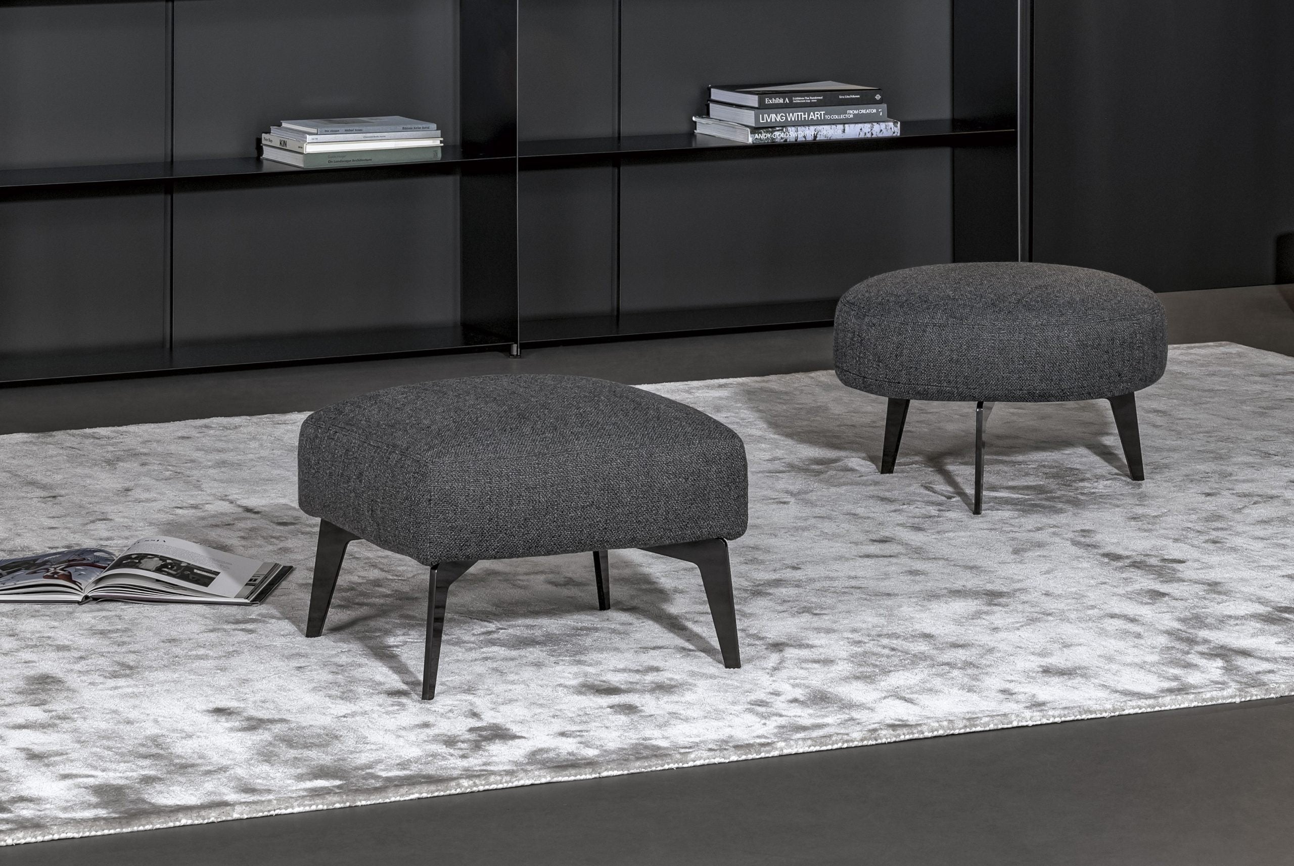ARMCHAIRS AND POUFS