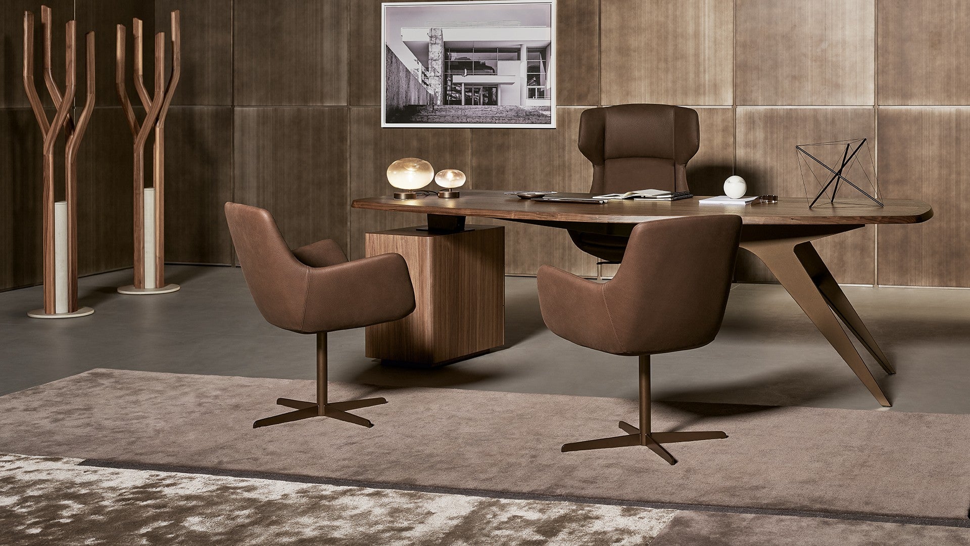 ARMCHAIRS AND POUFS