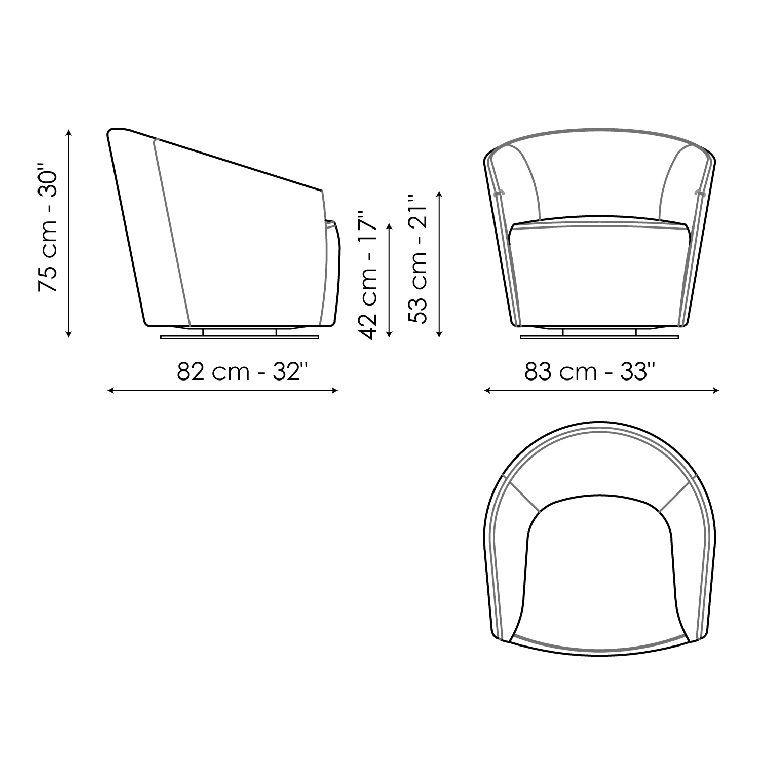ARMCHAIRS AND POUFS