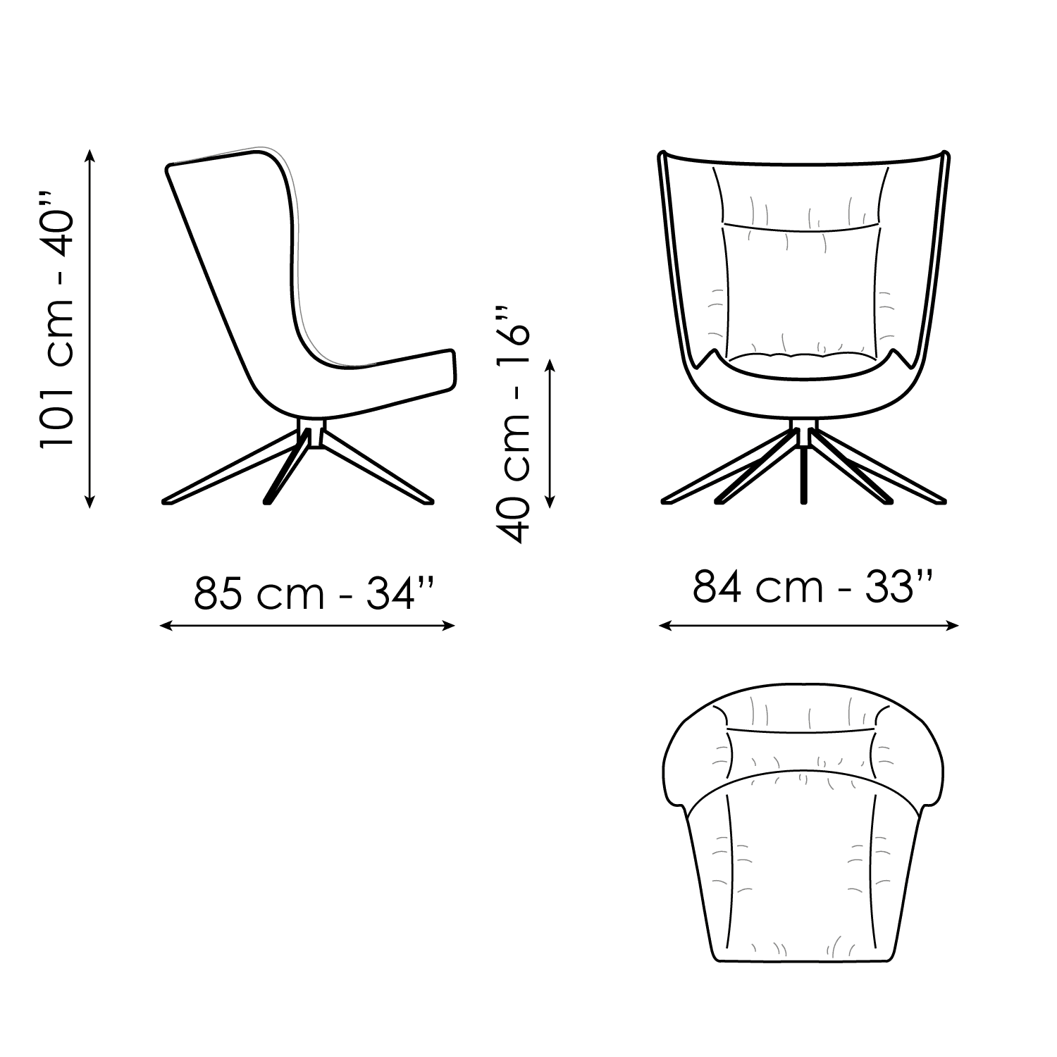 ARMCHAIRS AND POUFS